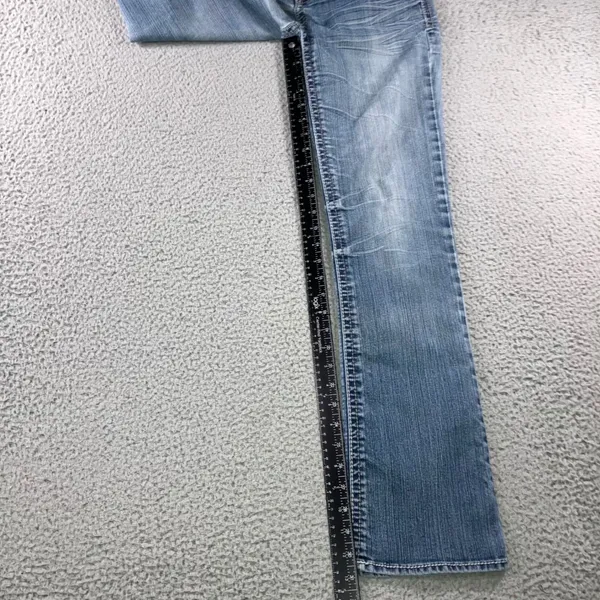 Hydraulic Y2K Bootcut Jeans 8 30x31 Low Rise Fleur De Lis Embellished McBling - Image 14