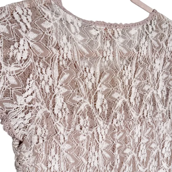 Sundance Ivory Lace Flare Dress Size S - Image 7