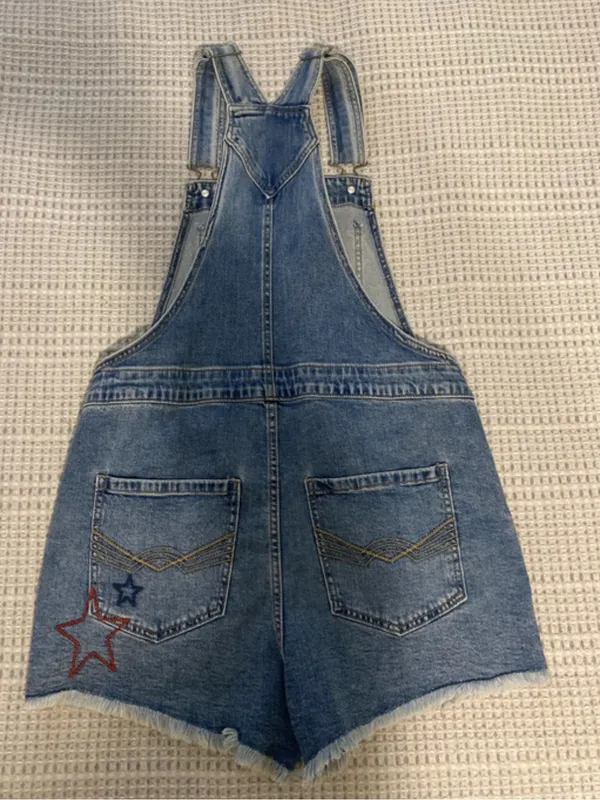 $89 NWOT howdy western denim short overalls by Idyllwind,S rodeo Texas Nashville - Image 3