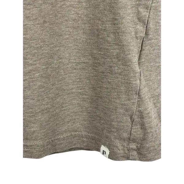 Pact Organic Cotton Tshirt Womens L Taupe V-neck Short Sleeve Sustainable Basic - Image 3