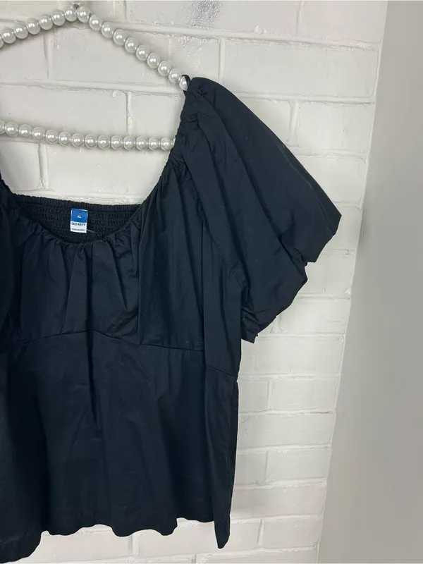 Old Navy Black Cotton Top Size XL - Image 4