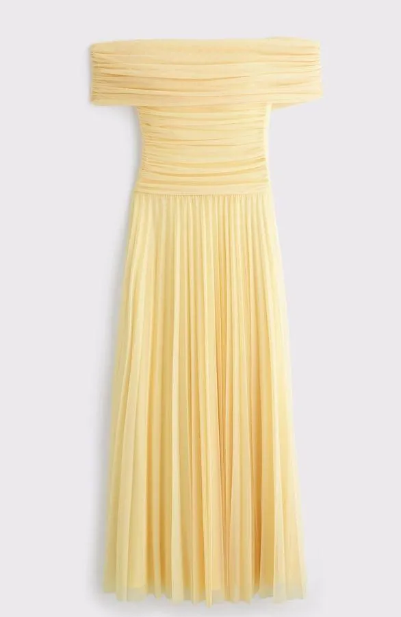 Abercrombie & Fitch -Giselle Drop-Waist Mesh Maxi Dress - Image 4