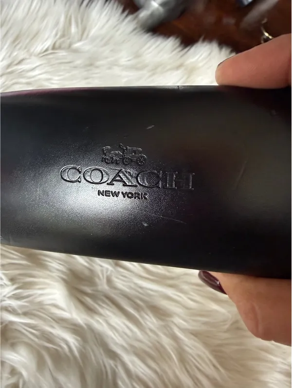 Coach Black Hard Eyeglass Case - Image 4