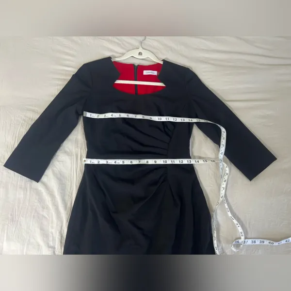 Calvin Klein‎ Black Long Sleeve Dress - Image 5