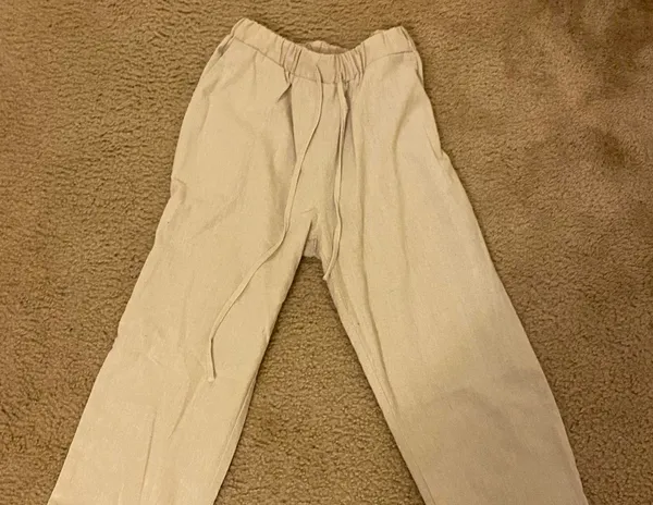 Tan Boutique Linen Pants - Image 2