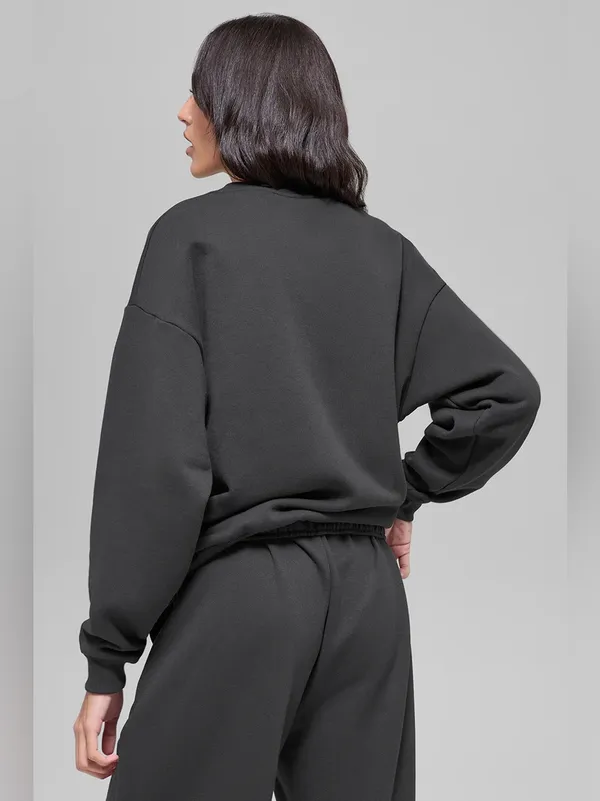NWT ALO Accolade Crew Neck Pullover in Anthracite Size XL - Image 2