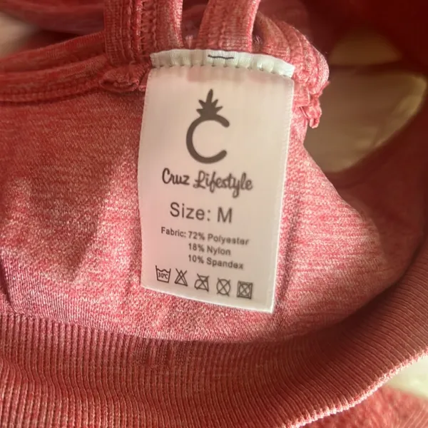 La Cruz pink high-,waisted activewear set New in package - Image 12
