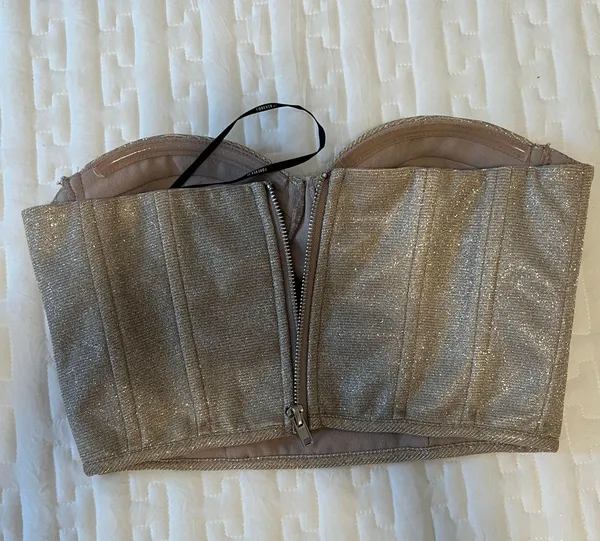 Forever 21 Sparkly Bustier Top - Image 2