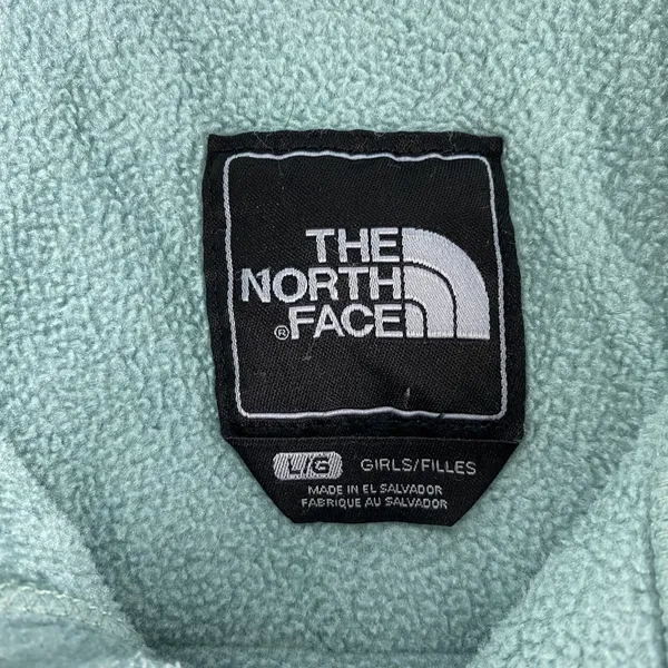The North Face Denali Jacket Girls Large‎ Blue Full Zip Pockets Fleece Youth - Image 3