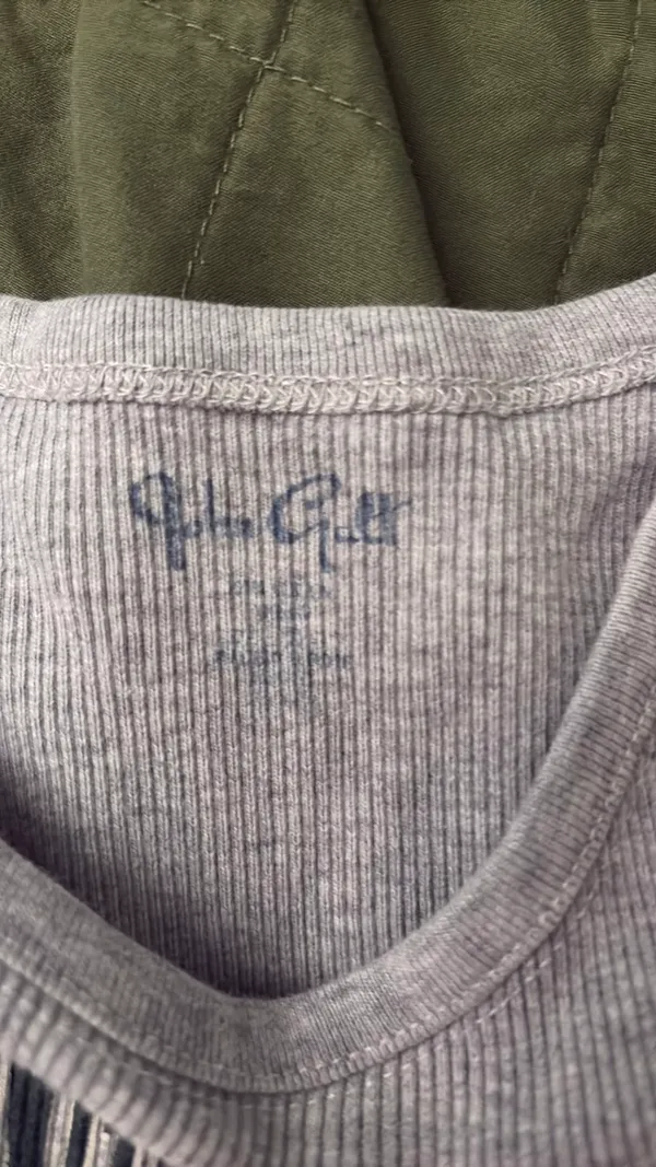 John Galt/Brandy Melville Grey LA Tank Top - Image 3