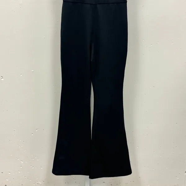 Yogalicious Lux Illusion Rib Scarlett Flare‎ Jumpsuit Black XS Yoga Athleisure - Image 5