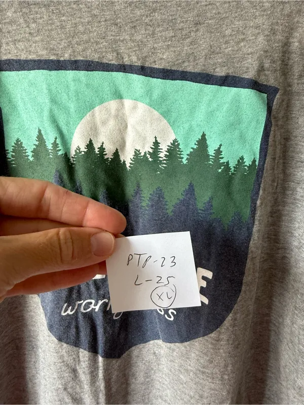 Life Is Good Long Sleeve T-shirt Hike More Worry Less Graphic Crusher T Gray XL - Image 8