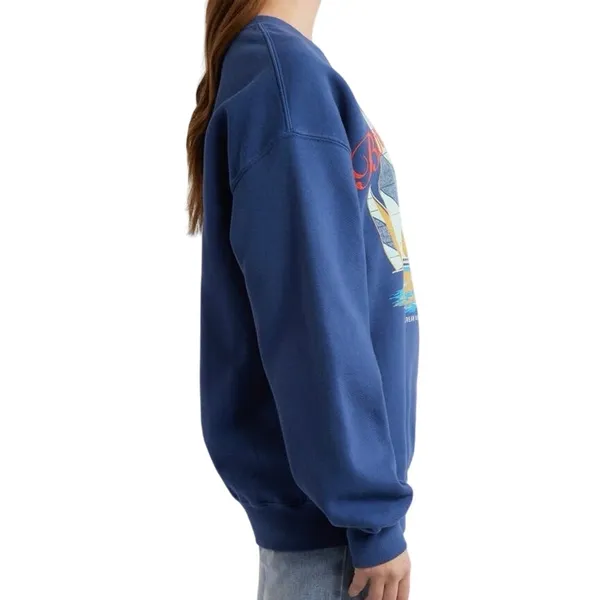 DAYDREAMER Bon Voyage BF Sweatshirt in Washed Indigo, Size Small New without Tag - Image 5