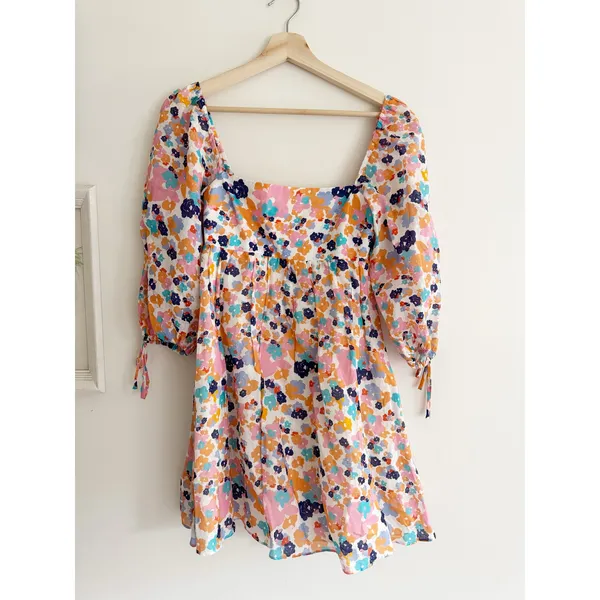 AMANDA UPRICHARD Darling Floral Mini Dress in Madagascar Size XS - Image 3