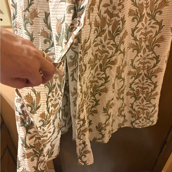Julia Amory Striped Floral Maxi Shirt Dress - Image 6