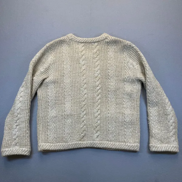 Gerard Darel Collection Studio Gold Metallic Cable Knit Cardigan Sweater Size 1‎ - Image 8