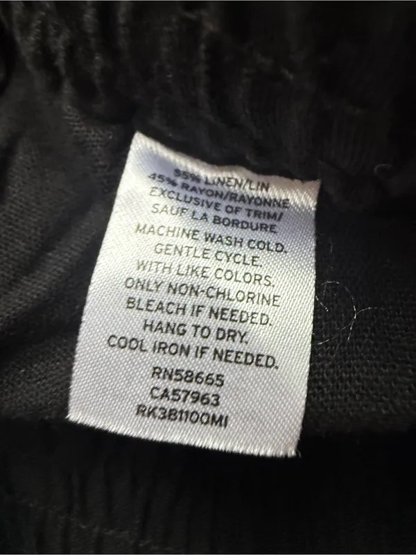 NWT Susina Linen Blend Black Shorts Size XL - Image 5
