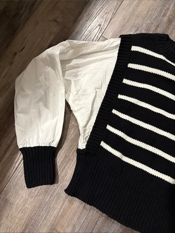 ANTHROPOLOGIE Layered Sweater Vest Medium - Image 7
