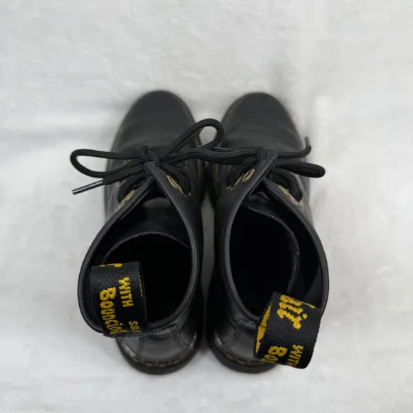 Dr. Martens Zavala Black Leather Combat Boots Womens‎ Size 5 USL AW004 Round Toe - Image 6