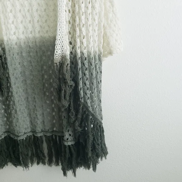 Young Fabulous and Broke Peer Tree Crochet Fringe Ombre Cardigan Sweater - Image 5