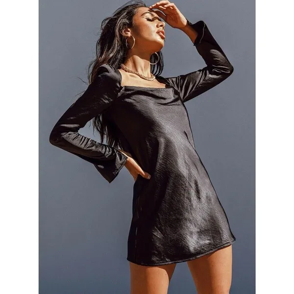 NWT Princess Polly Star Power Black long sleeves Mini Dress size 6 - Image 11