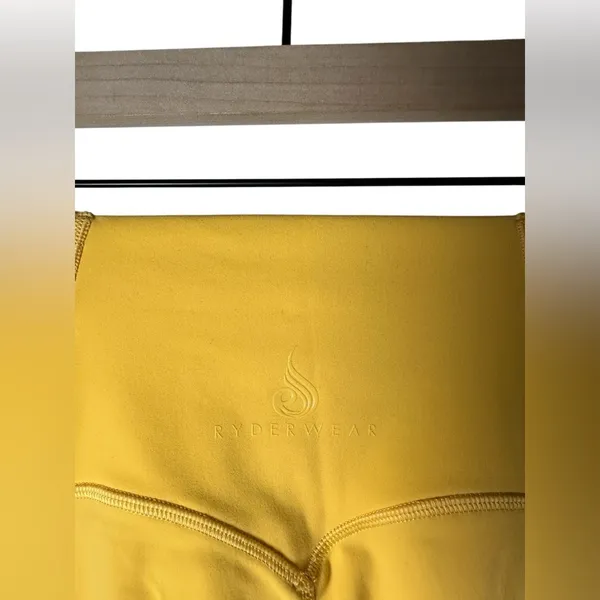 Ryderwear Sola High‎ Waist Leggings Mango Yellow Women’s Activewear Size Small - Image 8