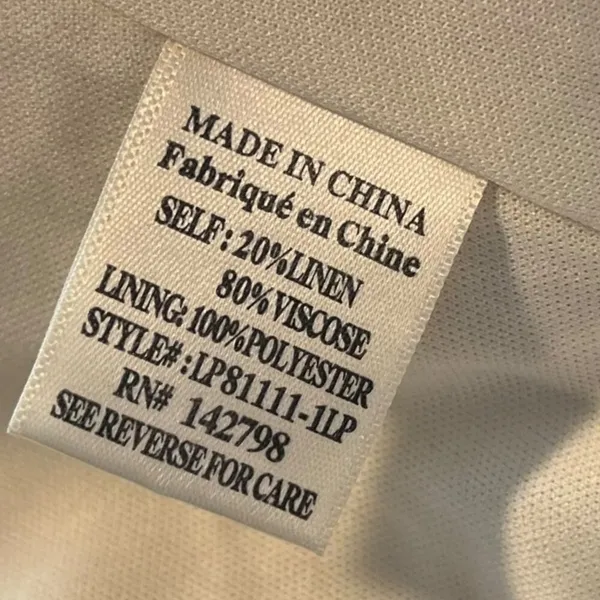 Pink Lily Women's 2XL Linen Blend Skort Beige Tan Coastal Summer Beachy Casual‎ - Image 6