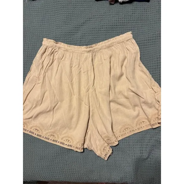 Aerie Off-Duty Gauze Boxer Shorts in Tan XL NWT $39.95 sleepwear - Image 3