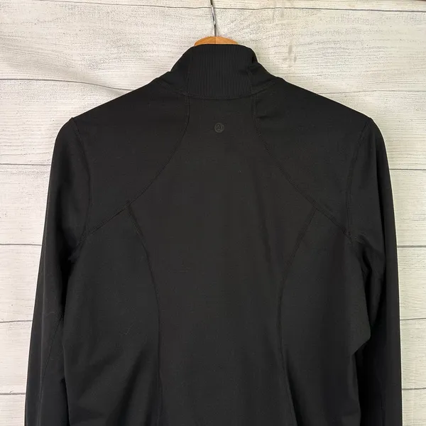 Zella Womens Large Black Performance Full Zip Athletic Track Jacket Sporty Layer - Image 5