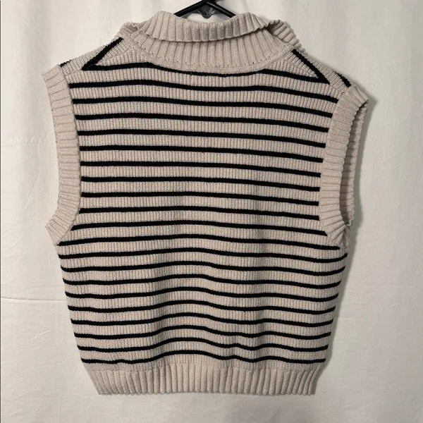 Sincerely Jules Striped V-Neck Sweater Vest - Image 2