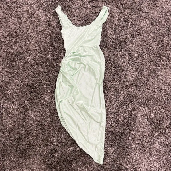 ASOS Design Cowl Corset Draped Midi Dress in Mint, Size 2​​​​​​ - Image 5