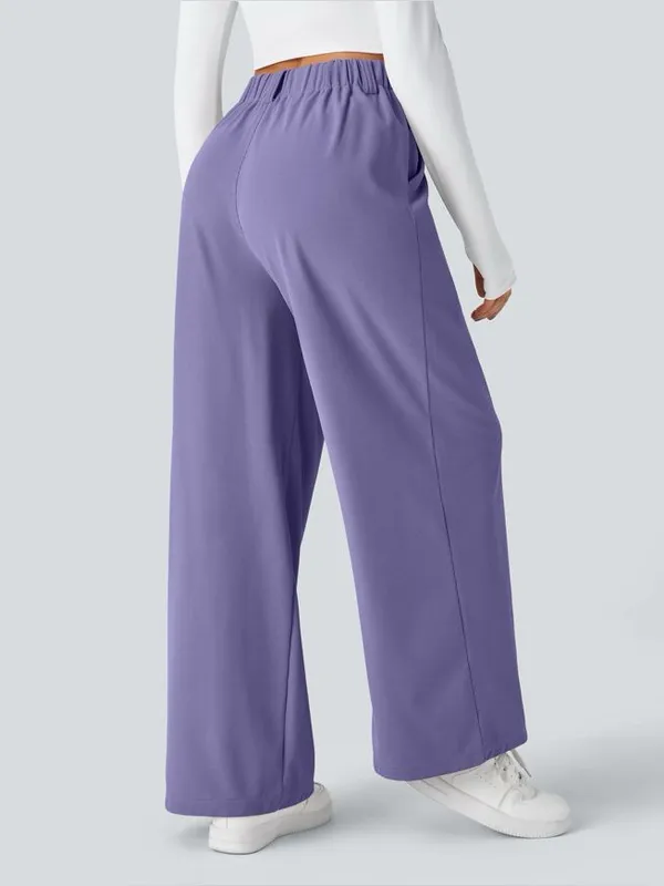 Halara Flex™ High Waisted Pocket Wide Leg Waffle Work Pants - Image 2