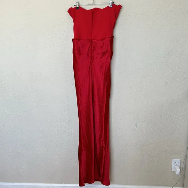 HOUSE OF‎ CB 'Persephone' Scarlet Strapless Corset Maxi Dress NWOT size S - Image 9