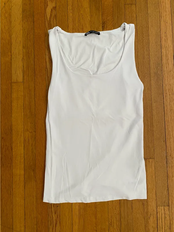 Zara white tank top - Image 2