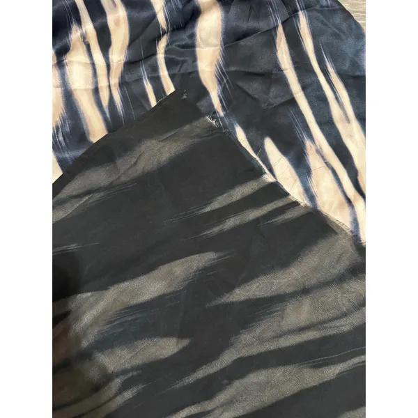 Marciano Los Angeles One Shoulder Maxi Dress Size S Navy Champagne Grecian‎ Slit - Image 15