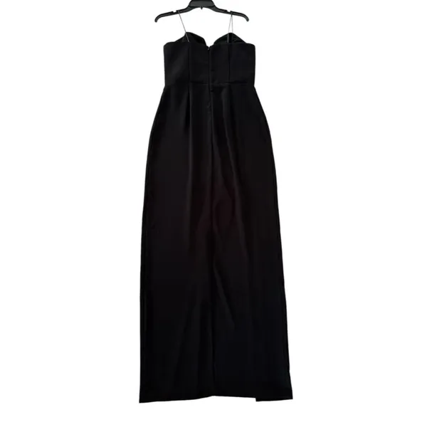 Amanda Uprichard Cherri Gown Black Strapless Maxi Dress Slit Revolve Large - Image 6