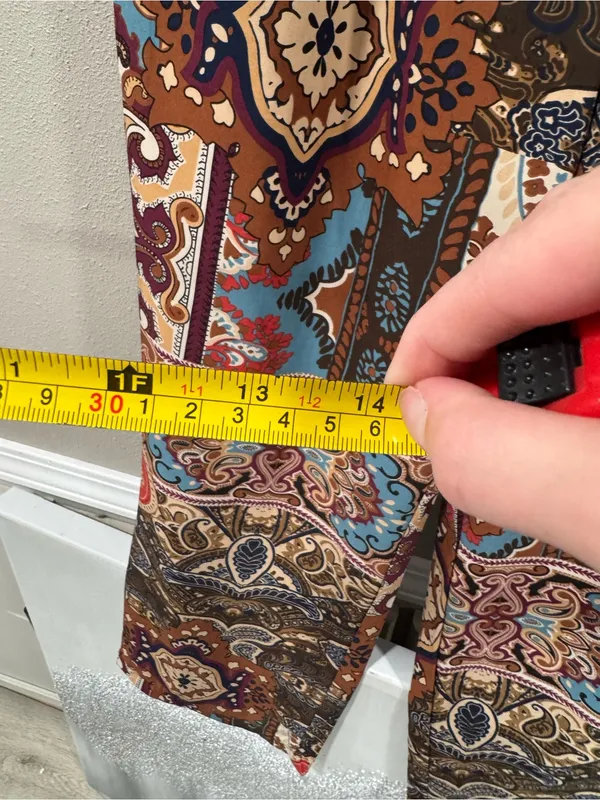 Cato Wide Leg Paisley Print Palazzo Pants in Multicolor - Image 6