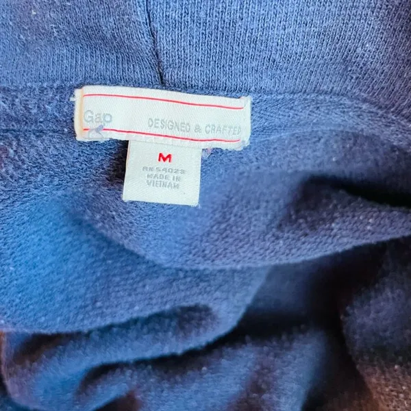 Gap 1969 spell out ombré navy zip up hoodie - Image 2