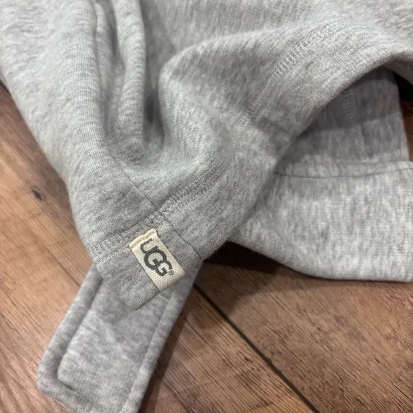 UGG Australia Gray Soft Plush Belted Lounge Sleepwear Bathrobe Women's Large - Image 6