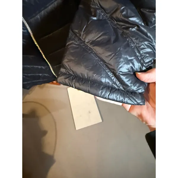 Calvin Klein Packable Down Puffer Jacket Women's XL Black Long Sleeves Full Zip - Image 4