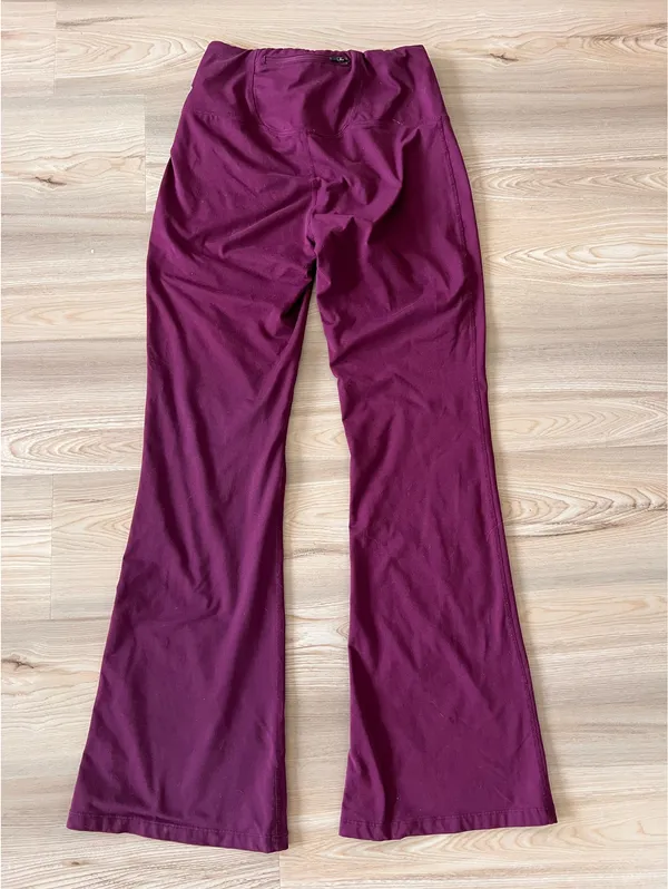 Z By Zella Cozy Perform Flare High Waist Pants Purple Nectar - Image 8
