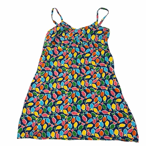 Compania Fantastica Cotton Poplin Swimming With The Fish Sleeveless Dress Large - Image 4