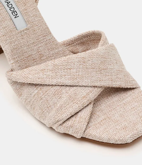 Steve Madden Mandy Natural Linen Heels - Image 13