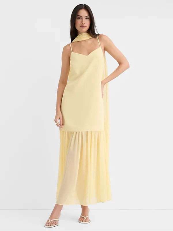 LOFT Scarf Mixed Media Maxi Dress - Image 2