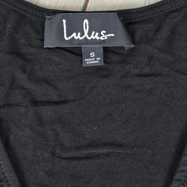 Lulus Sevannah Black Short Sleeve Surplice Jumpsuit 957LU Small - Image 5