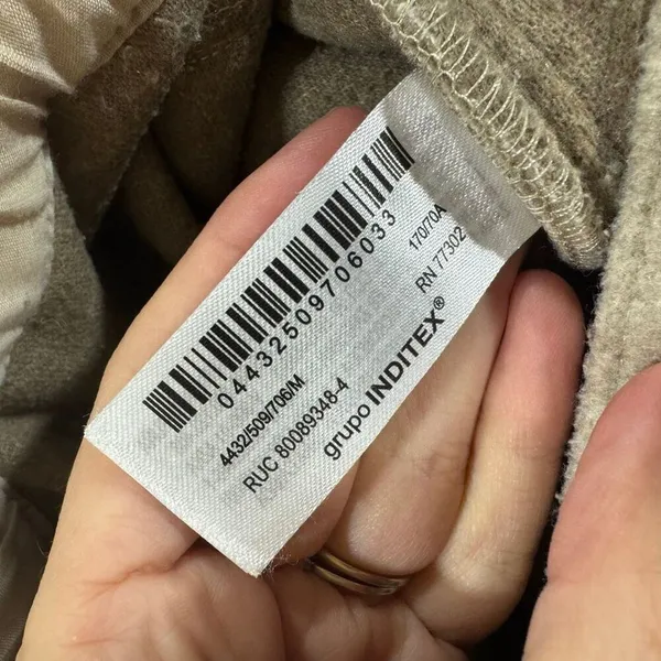 Zara Beige Wide Leg Pants - Image 8