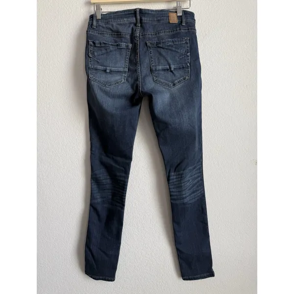 BKE Payton Skinny Jeans 28x31.5 Dark Wash Comfort Stretch Mid Rise Buckle Indie - Image 2