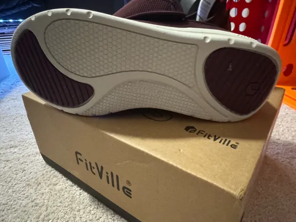 Fitville size 8.5w burgundy shoes - Image 3