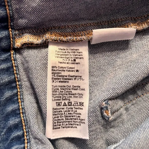 J Crew Wide‎ Leg Crop Jeans Women's Size 33 (Actual 36X23) Casual - Image 4