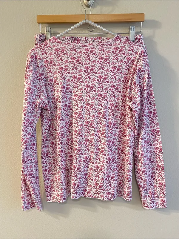 LAKE Pima Crew Long-Short Set in Dahlia Garden Floral Size Small - Image 6